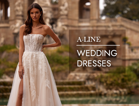 A Line Wedding Dresses by La Femme Bridal