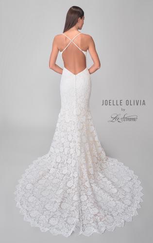 Picture of: Open Back Lace Gown with V Neck and Detailed Train in IIINI, Style: J2167, Detail Picture 5