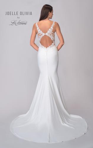 Picture of: Trumpet Gown with Lace Detail Bodice and Illusion Sides in ivory, Style: J2121, Detail Picture 5