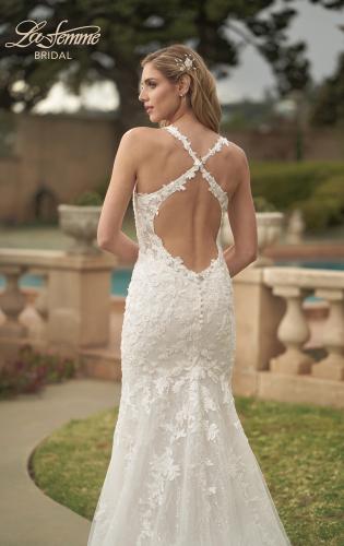Picture of: Beautiful Lace Dress with Open Back and Detailed Train in IIB, Style: B1039, Detail Picture 2