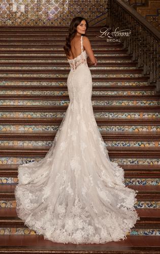 Picture of: Lace Mermaid Wedding Dress with Plunging Neckline in IIIINI, Style: B1473, Main Picture