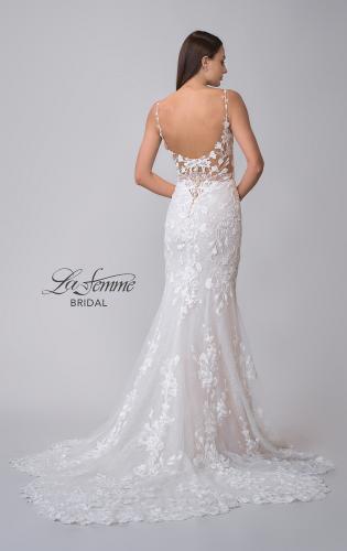 Picture of: Trumpet Lace Gown with Square Neckline in IILII, Style: B1174, Detail Picture 6