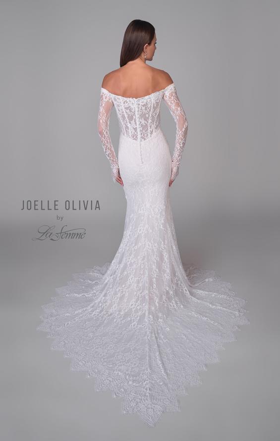 Picture of: Gorgeous Off the Shoulder Dress with Lace Sleeves and Illusion Back in IIII, Style: J2155, Detail Picture 5