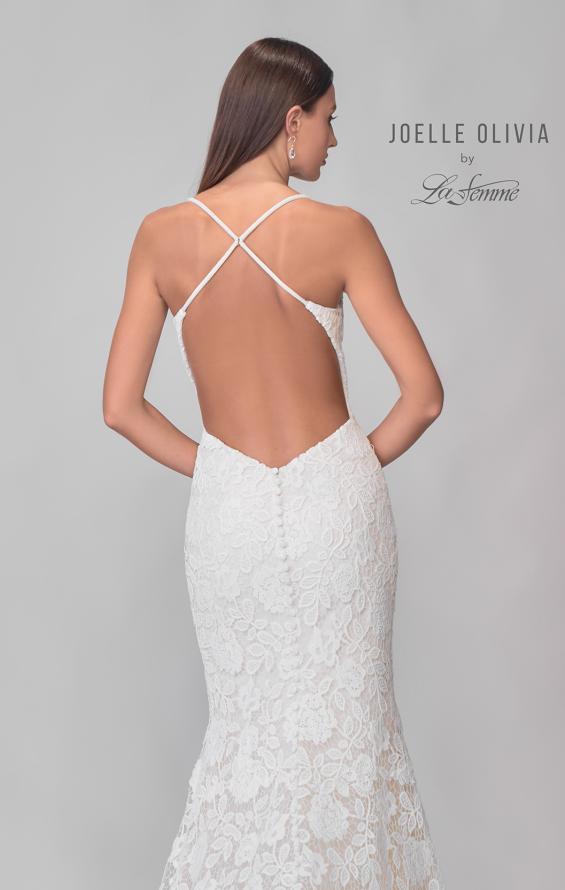 Picture of: Open Back Lace Gown with V Neck and Detailed Train in IIINI, Style: J2167, Detail Picture 8