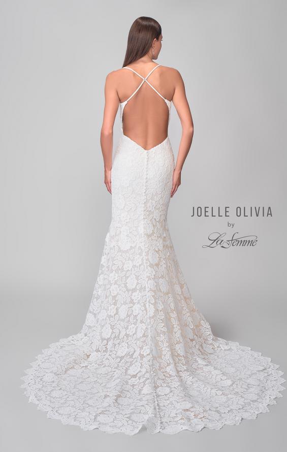 Picture of: Open Back Lace Gown with V Neck and Detailed Train in IIINI, Style: J2167, Detail Picture 9