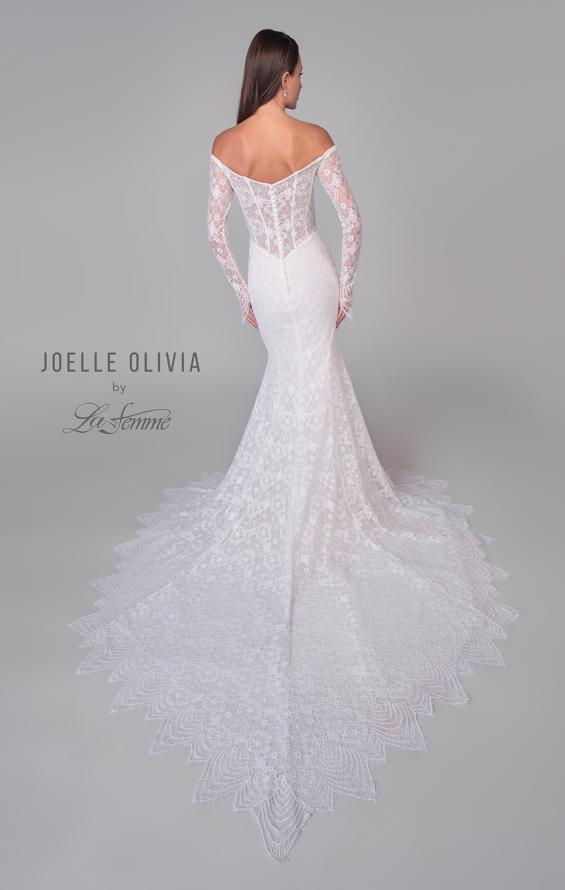 Picture of: Off the Shoulder Wedding Dress with Stunning Lace Sleeves and Illusion Back in IIINI, Style: J2157, Detail Picture 5
