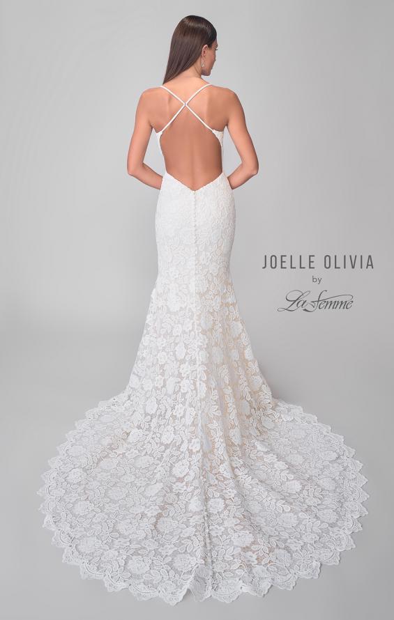 Picture of: Open Back Lace Gown with V Neck and Detailed Train in IIINI, Style: J2167, Detail Picture 5