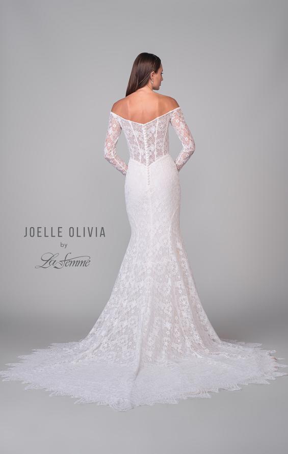 Picture of: Off the Shoulder Wedding Dress with Stunning Lace Sleeves and Illusion Back in IIINI, Style: J2157, Detail Picture 6
