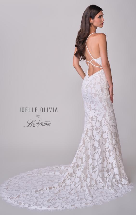 Picture of: Elegant Lace Mermaid Wedding Dress with Criss Cross Open Back in IIINI, Style: J2184, Detail Picture 6