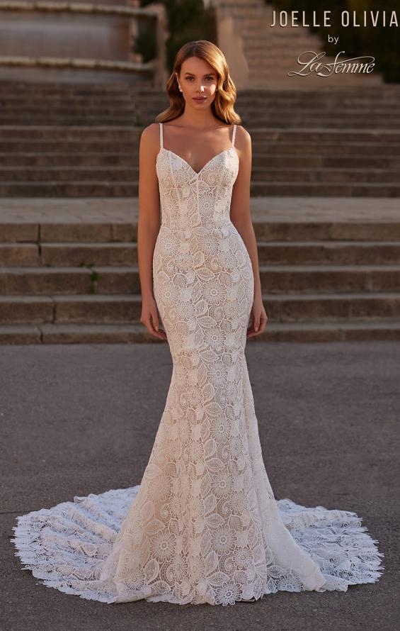 Picture of: Wedding Dress with Gorgeous Lace Pattern and V Neckline in WIINI, Style: J2227, Main Picture