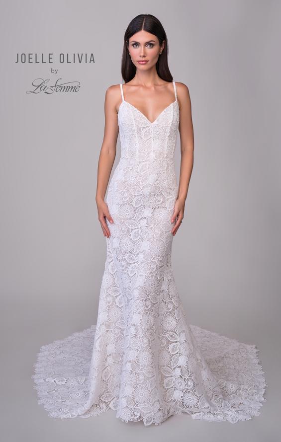 Picture of: Wedding Dress with Gorgeous Lace Pattern and V Neckline in WIINI, Style: J2227, Detail Picture 13