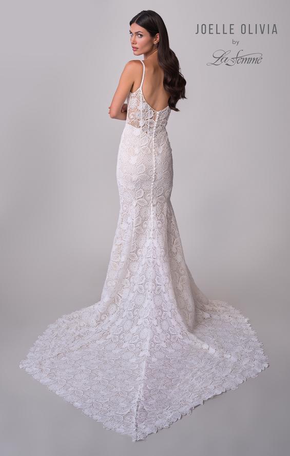 Picture of: Wedding Dress with Gorgeous Lace Pattern and V Neckline in WIINI, Style: J2227, Detail Picture 14