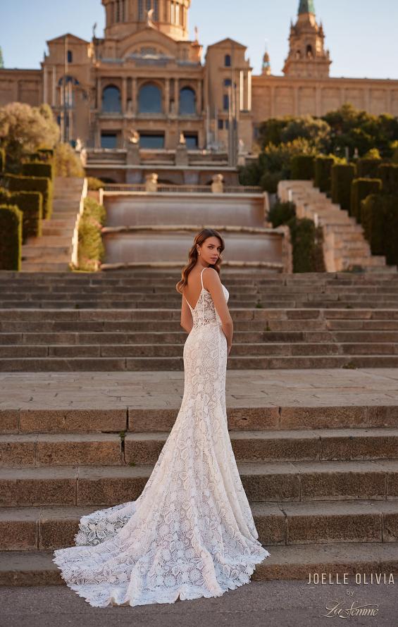 Picture of: Wedding Dress with Gorgeous Lace Pattern and V Neckline in WIINI, Style: J2227, Detail Picture 4