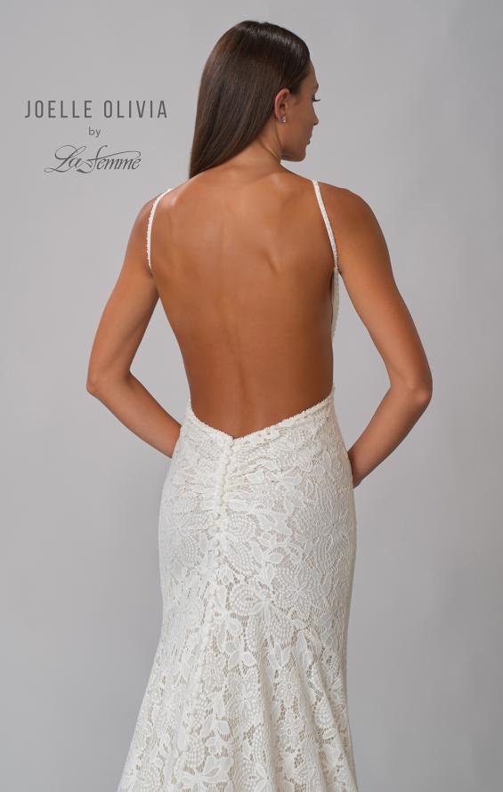 Picture of: Open Back Lace Wedding Dress with Plunge Neckline in WINI, Style: J2096, Detail Picture 10