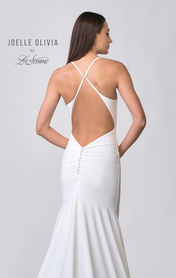 Picture of: Chic Luxe Knit Dress with Draped Neckline in ivory, Style: J2077, Detail Picture 10