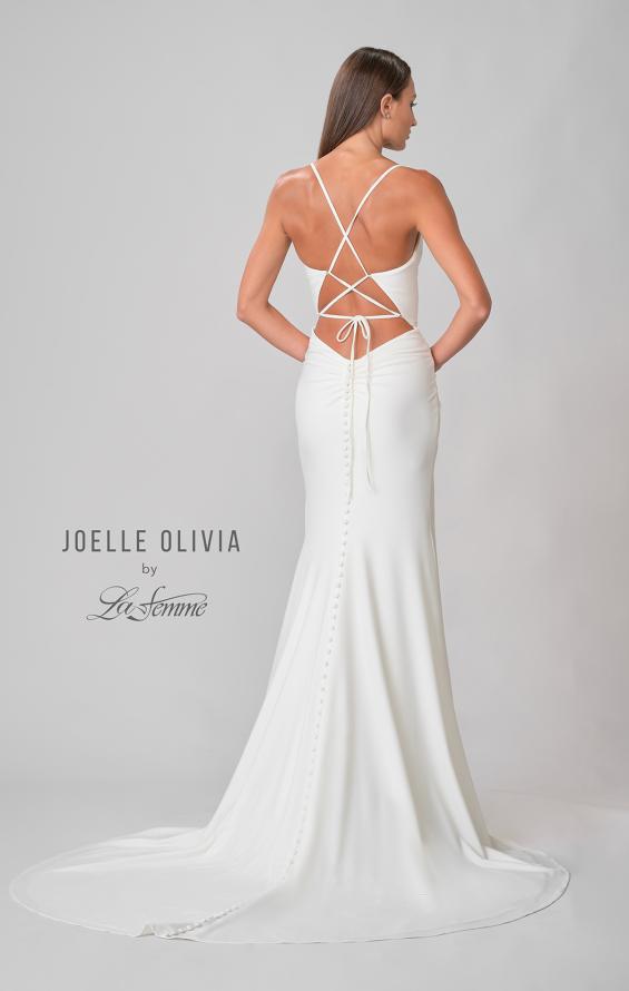 Picture of: Wedding Dress with Knot Detail and Draped Neckline in ivory, Style: J2099, Detail Picture 6