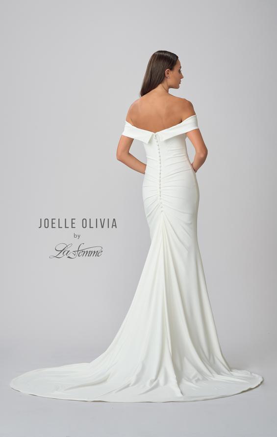 Picture of: Elegant Off the Shoulder Gown with Train in ivory, Style: J2016, Detail Picture 7