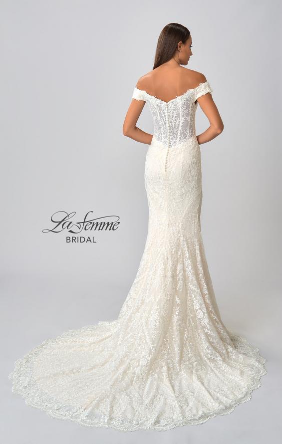Picture of: Gorgeous Lace Off the Shoulder Mermaid Wedding Gown in IIB, Style: B1043, Detail Picture 27
