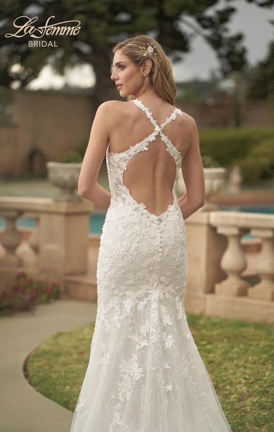 Picture of: Beautiful Lace Dress with Open Back and Detailed Train in IIB, Style: B1039, Detail Picture 2