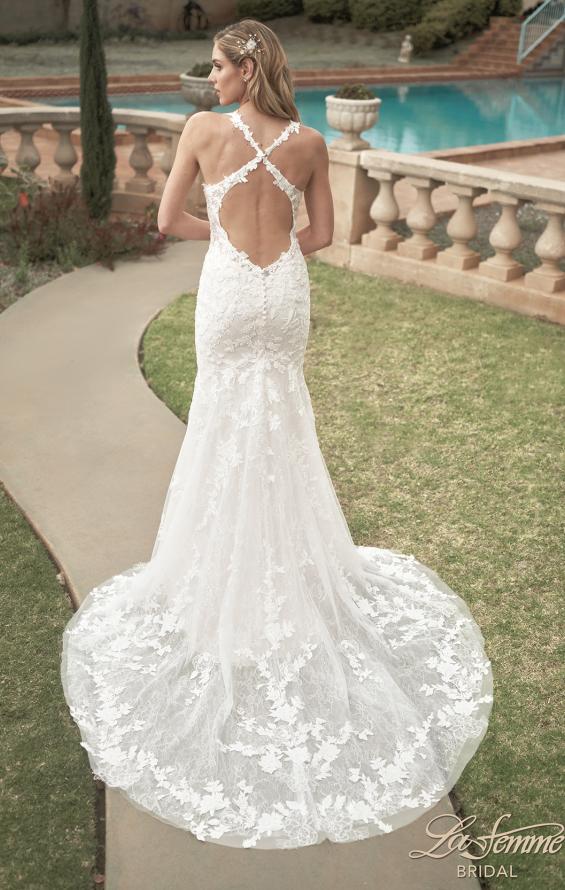 Picture of: Beautiful Lace Dress with Open Back and Detailed Train in IIB, Style: B1039, Detail Picture 4