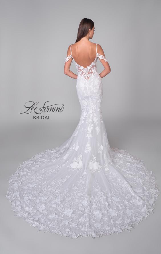 Picture of: Lace Trumpet Wedding Dress with Off the Shoulder Straps in IIII, Style: B1240, Detail Picture 7