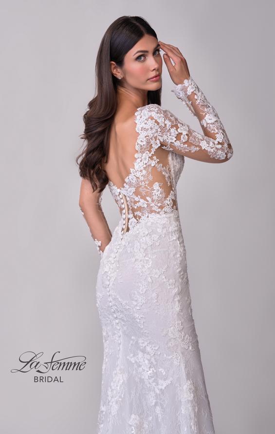Picture of: Long Sleeve Wedding Dress with Beautiful Lace and Boning Detail in IIIII, Style: B1290, Detail Picture 11