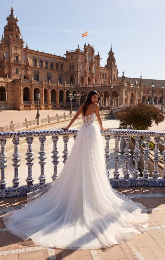 Picture of: Stunning Strapless Lace Corset Wedding Dress with Tulle Skirt in IIIII, Style: B1468, Detail Picture 6
