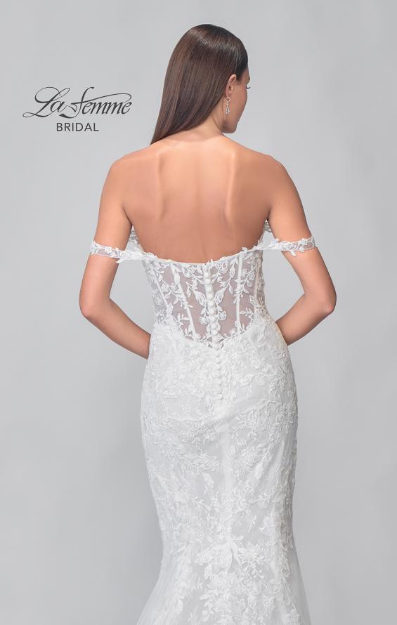 Picture of: Chic Off the Shoulder Lace Gown with Sweetheart Neckline and Illusion Back in IIINII, Style: B1267, Detail Picture 9