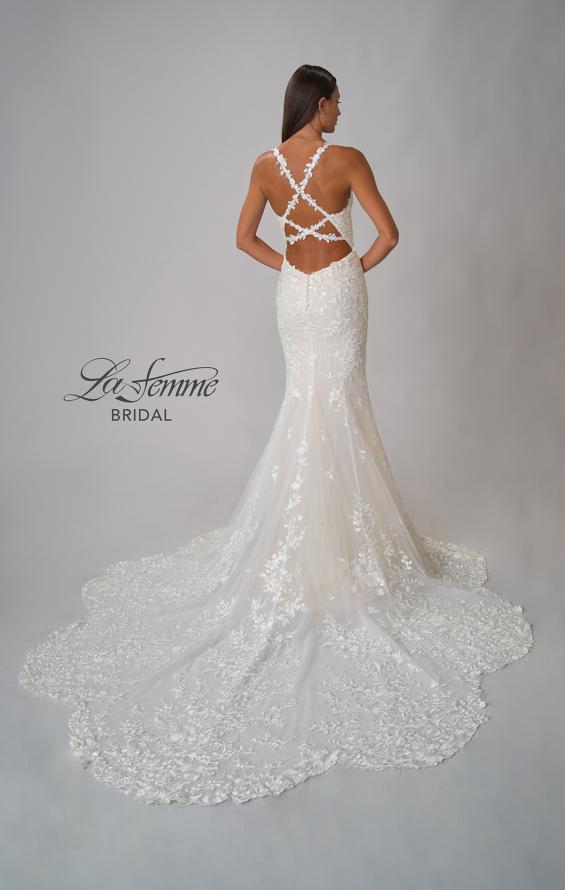 Picture of: Lace Gown with Gorgeous Clover Train and Open Back in IIINII, Style: B1241, Detail Picture 12