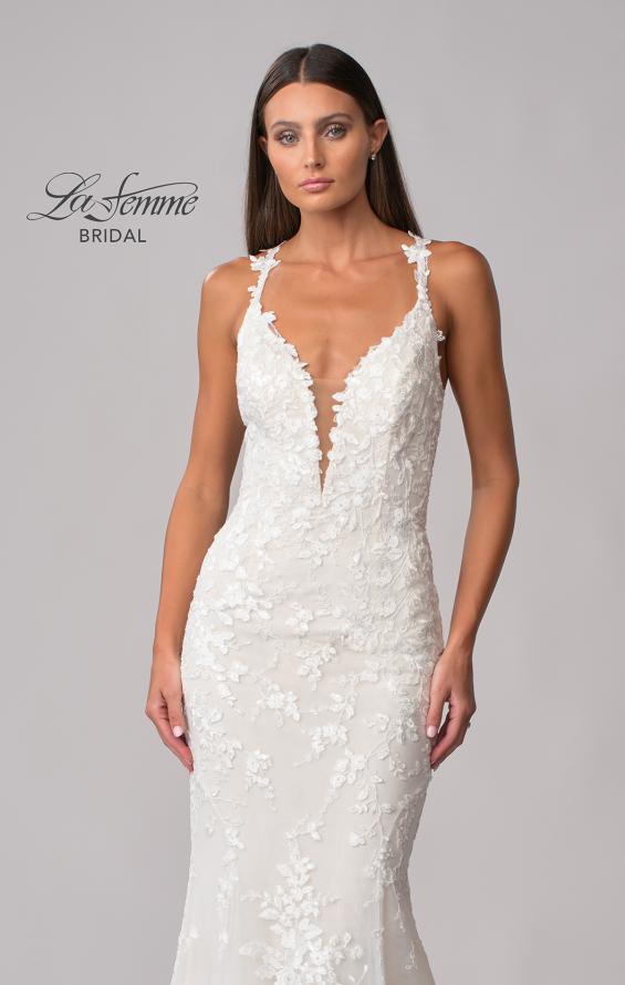 Picture of: Lace Gown with Gorgeous Clover Train and Open Back in IIINII, Style: B1241, Detail Picture 14