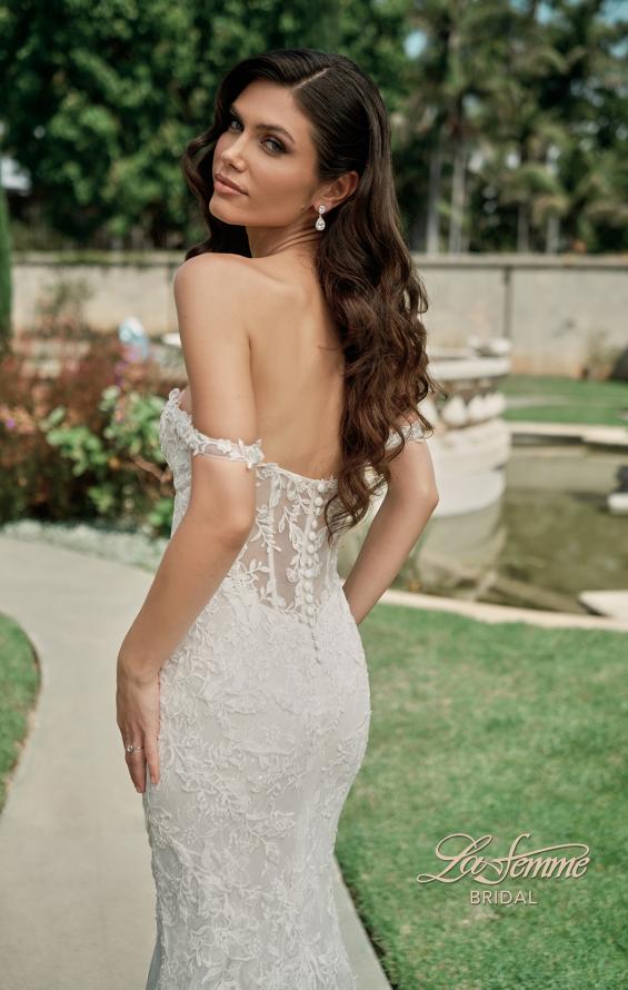 Picture of: Chic Off the Shoulder Lace Gown with Sweetheart Neckline and Illusion Back in IIINII, Style: B1267, Detail Picture 2