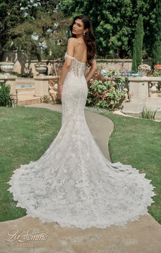 Picture of: Chic Off the Shoulder Lace Gown with Sweetheart Neckline and Illusion Back in IIINII, Style: B1267, Detail Picture 4