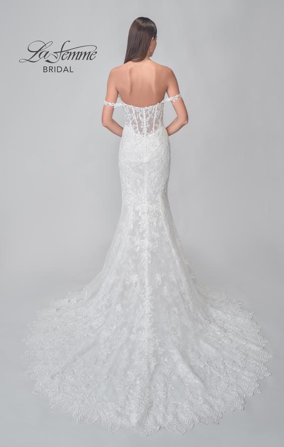 Picture of: Chic Off the Shoulder Lace Gown with Sweetheart Neckline and Illusion Back in IIINII, Style: B1267, Detail Picture 6