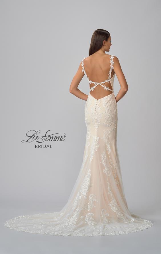 Picture of: Plunge Neck Bridal Dress with Stunning Lace Details in IINB, Style: B1053, Detail Picture 11