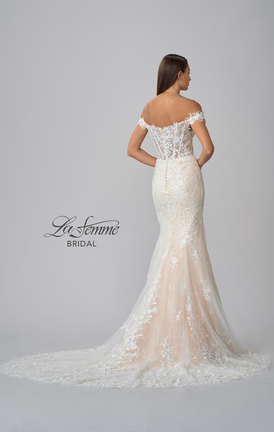 Picture of: Ornate Lace Wedding Dress with Off Shoulder Top in IINB, Style: B1014, Detail Picture 13