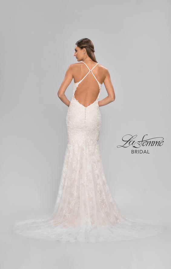 Picture of: Lace Trumpet Wedding Dress with Open Back in IINI, Style: B1010, Detail Picture 8