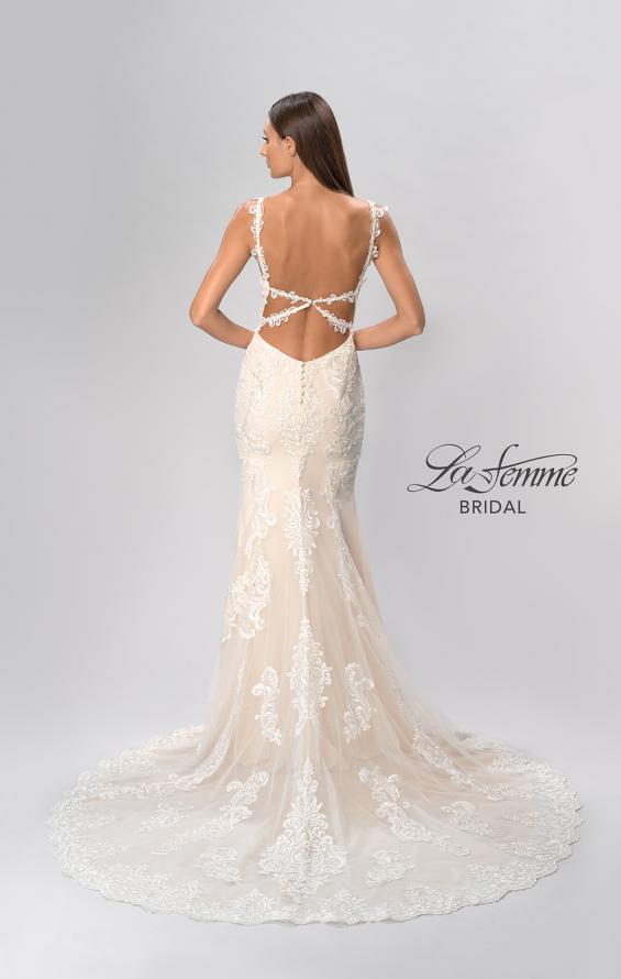 Picture of: Plunge Neck Bridal Dress with Stunning Lace Details in IINI, Style: B1053, Detail Picture 5