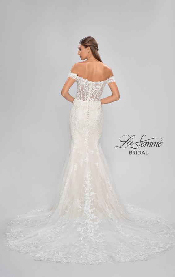 Picture of: Ornate Lace Wedding Dress with Off Shoulder Top in IINI, Style: B1014, Detail Picture 6