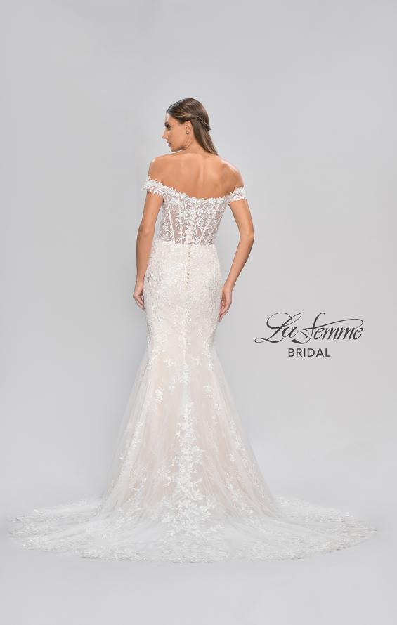 Picture of: Ornate Lace Wedding Dress with Off Shoulder Top in IINI, Style: B1014, Detail Picture 7