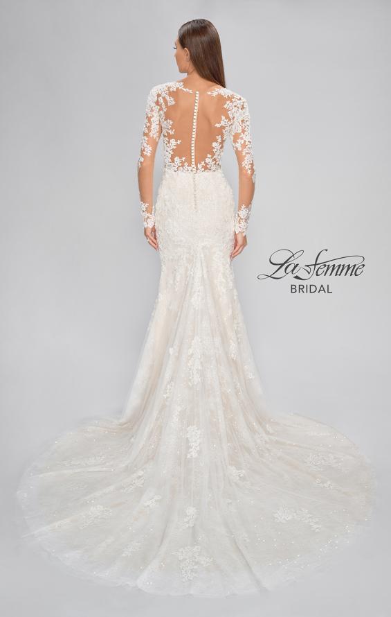 Picture of: Long Sleeve Embellished Lace Trumpet Dress in IINI, Style: B1018, Detail Picture 7