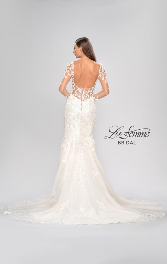 Picture of: Mermaid Dress with Stunning Lace and Sheer Sleeves in ILI, Style: B1091, Detail Picture 14