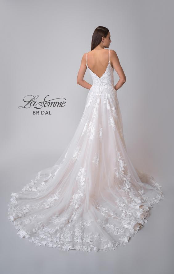 Picture of: Elegant Ball Gown with Slit and Lace Applique in ILII, Style: B1164, Detail Picture 5