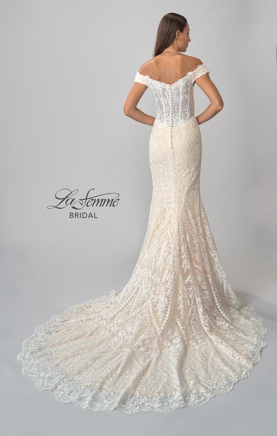 Picture of: Gorgeous Lace Off the Shoulder Mermaid Wedding Gown in INB, Style: B1043, Detail Picture 16