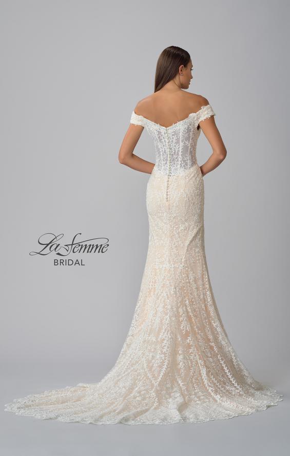 Picture of: Gorgeous Lace Off the Shoulder Mermaid Wedding Gown in INB, Style: B1043, Detail Picture 17