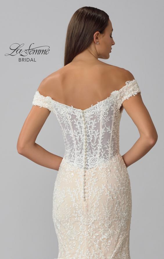 Picture of: Gorgeous Lace Off the Shoulder Mermaid Wedding Gown in INB, Style: B1043, Detail Picture 19