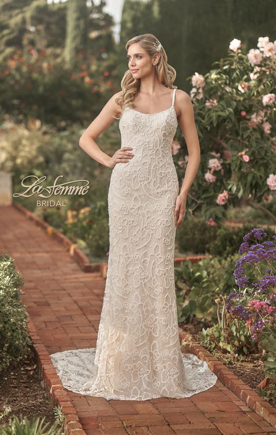 Picture of: Fitted Beaded Gown with Spaghetti Straps in INI, Style: B1067, Main Picture