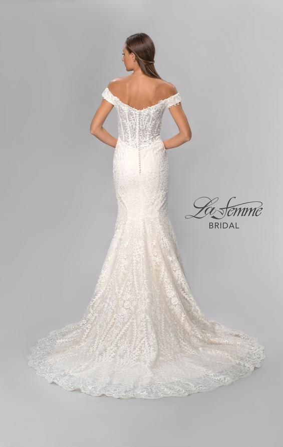 Picture of: Gorgeous Lace Off the Shoulder Mermaid Wedding Gown in INI, Style: B1043, Detail Picture 11