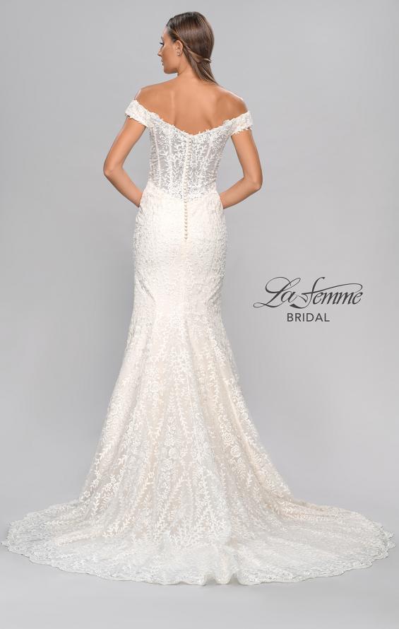 Picture of: Gorgeous Lace Off the Shoulder Mermaid Wedding Gown in INI, Style: B1043, Detail Picture 12