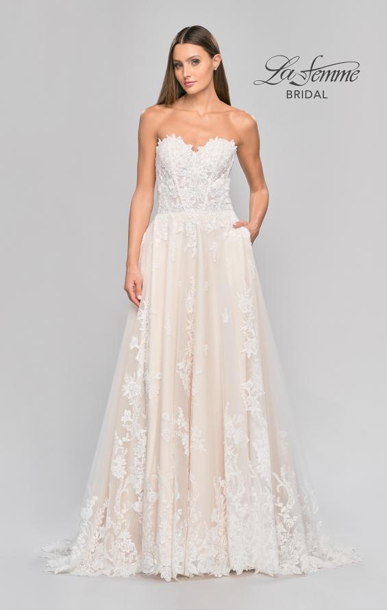 Picture of: Wedding Dress with Full A-Line Skirt and Gorgeous Lace Details in INI, Style: B1088, Detail Picture 14