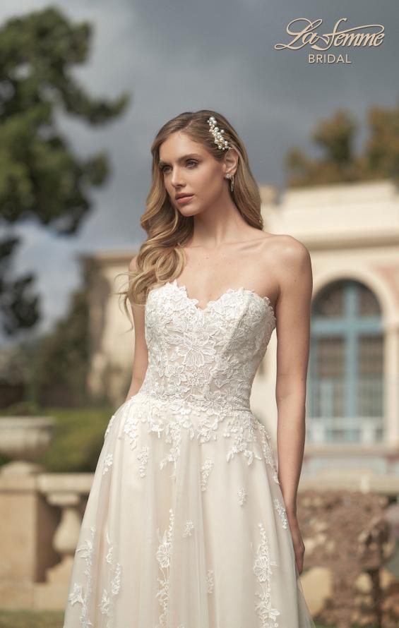 Picture of: Wedding Dress with Full A-Line Skirt and Gorgeous Lace Details in INI, Style: B1088, Detail Picture 1